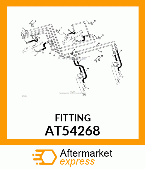 TEE, SWIVEL BRANCH AT54268