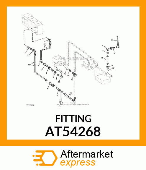 TEE, SWIVEL BRANCH AT54268