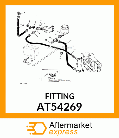 TEE, SWIVEL RUN AT54269