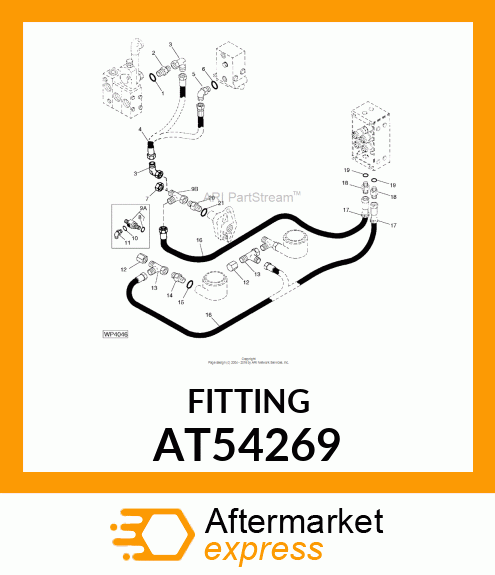 TEE, SWIVEL RUN AT54269