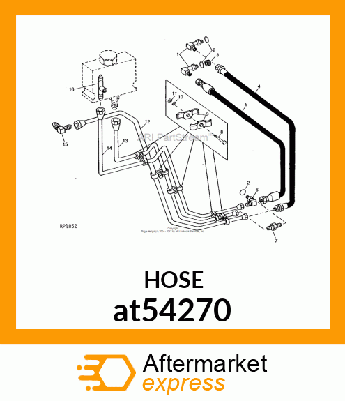 HOSE,HYDRAULIC at54270