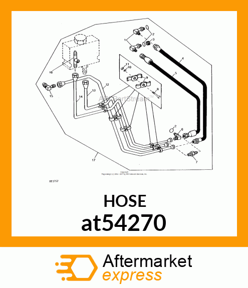 HOSE,HYDRAULIC at54270