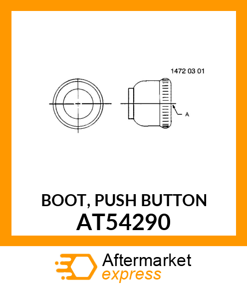 BOOT, PUSH BUTTON AT54290