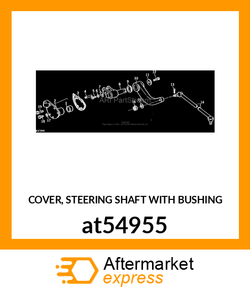 COVER, STEERING SHAFT WITH BUSHING at54955