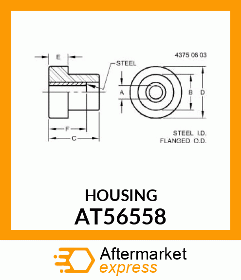 BUSHING, ISOLATOR AT56558