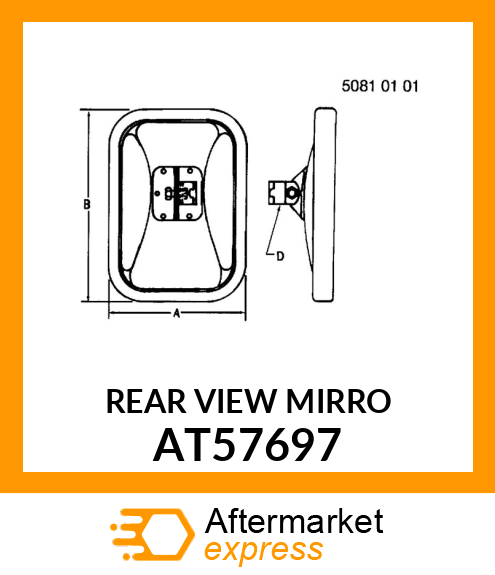 MIRROR,CONVEX AT57697