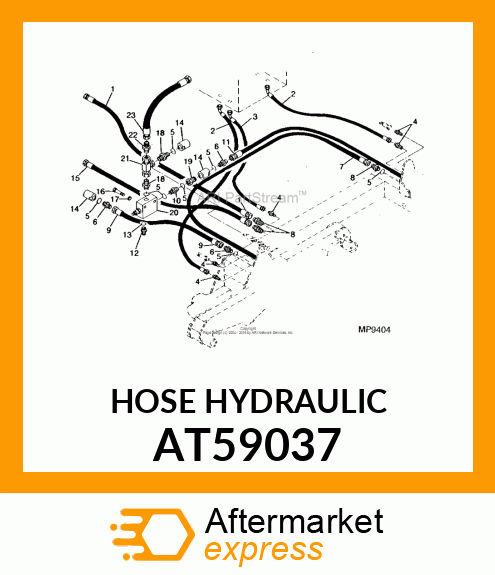 HOSE HYDRAULIC AT59037