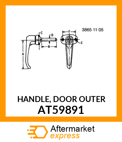 HANDLE, DOOR OUTER AT59891