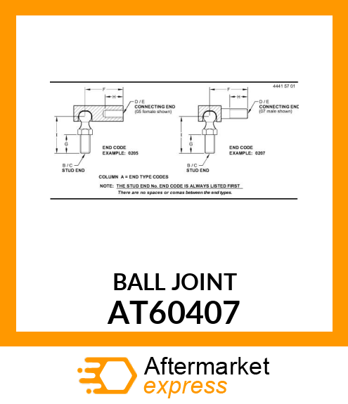 JOINT,BALL AT60407