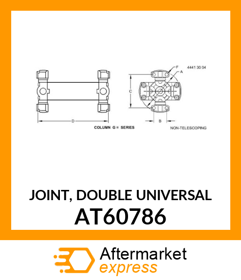 JOINT, DOUBLE UNIVERSAL AT60786