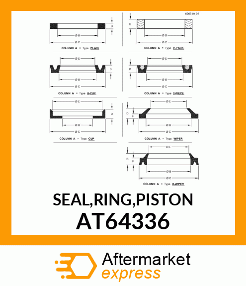 SEAL,RING,PISTON AT64336