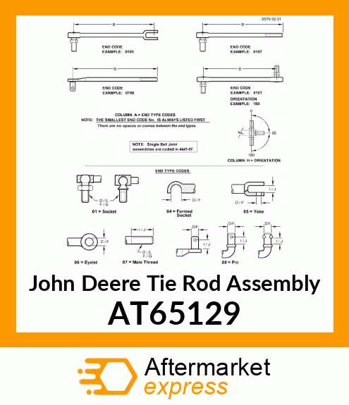 JOINT, ROD END AT65129