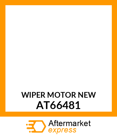 Wiper Motor - MOTOR, WINDSHIELD WIPER (PARTS) AT66481