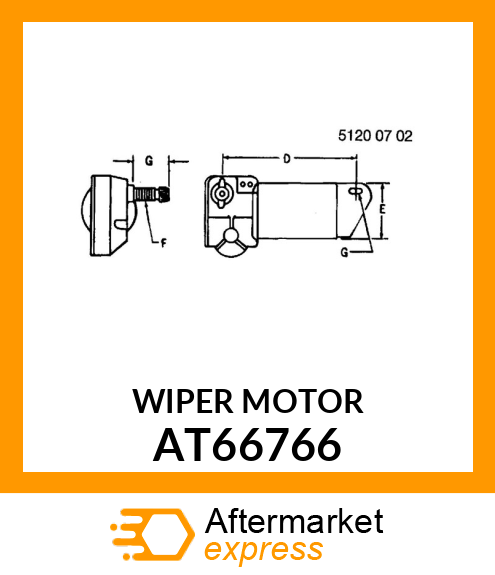 MOTOR,WINDSHIELD WIPER AT66766