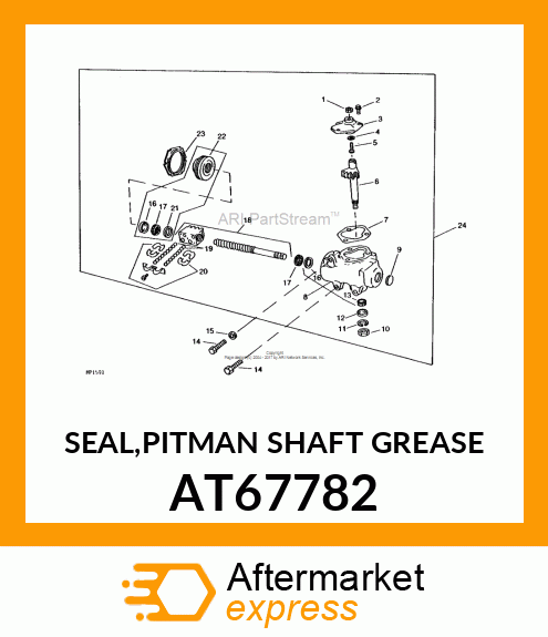 SEAL,PITMAN SHAFT GREASE AT67782