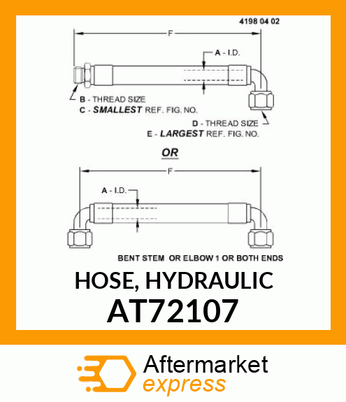 HOSE, HYDRAULIC AT72107