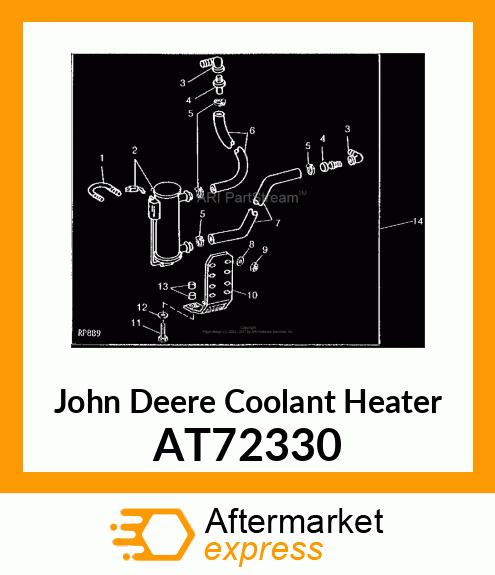 HEATER, ENGINE COOLANT AT72330