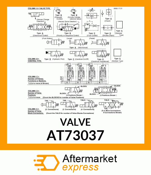 VALVE, DOUBLE SELECTOR WITH DETENT AT73037