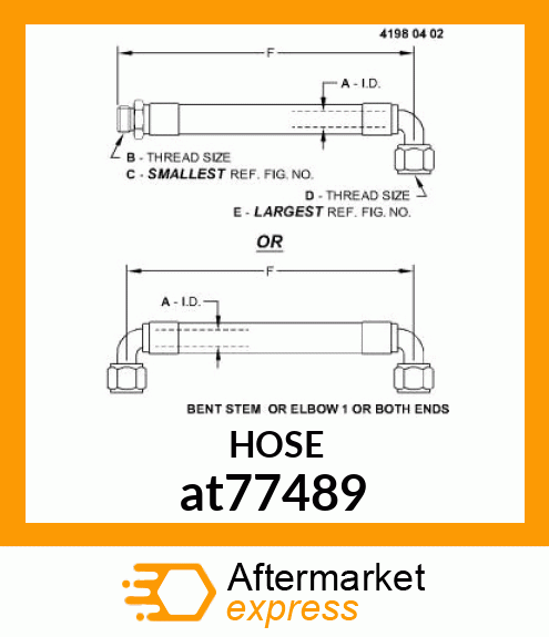 HOSE, HYDRAULIC at77489