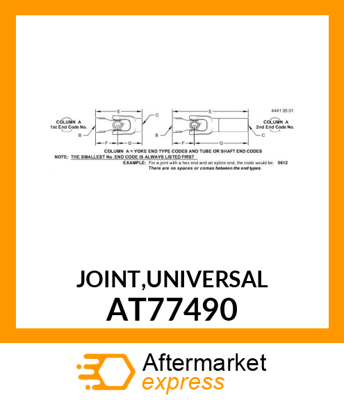 JOINT,UNIVERSAL AT77490