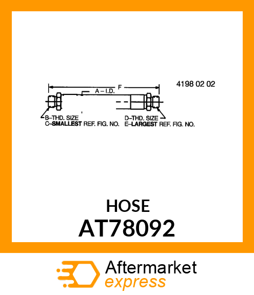 HOSE AT78092