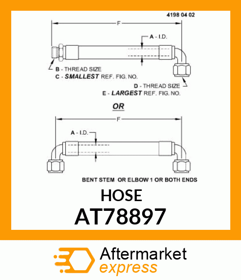 HOSE,HYDRAULIC AT78897