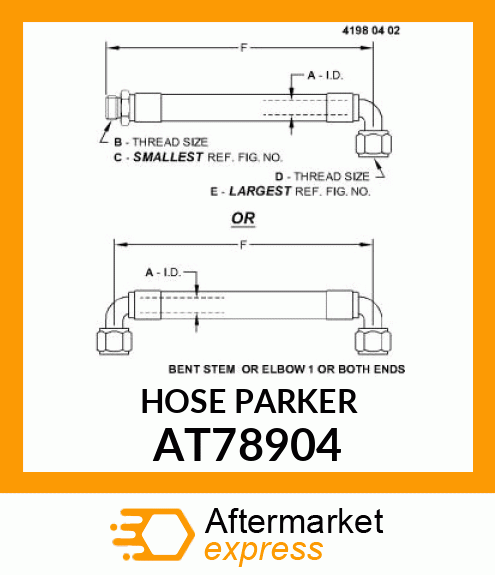 HOSE, HYDRAULIC AT78904