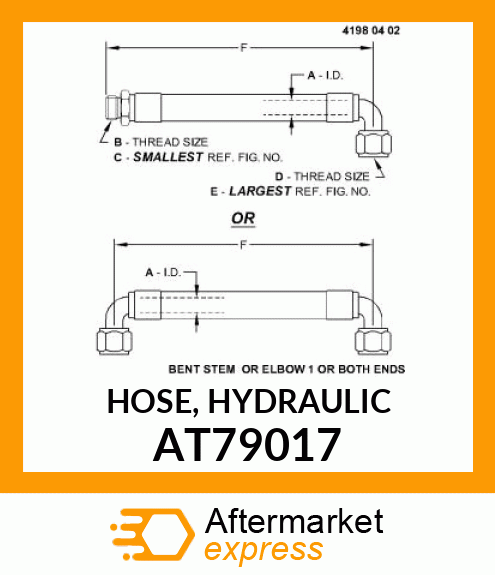 HOSE, HYDRAULIC AT79017