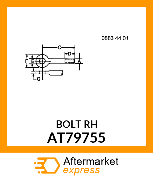 END,RIGHT WITH BUSHING LEFT AT79755