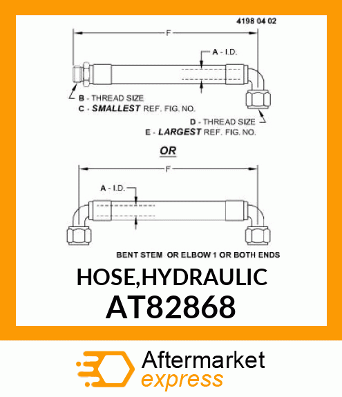 HOSE,HYDRAULIC AT82868