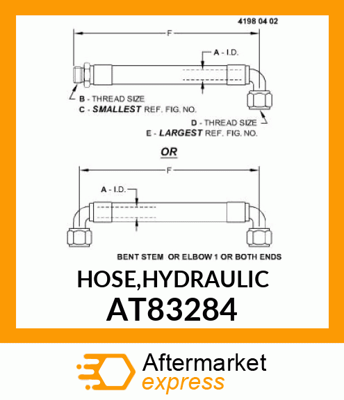 HOSE,HYDRAULIC AT83284