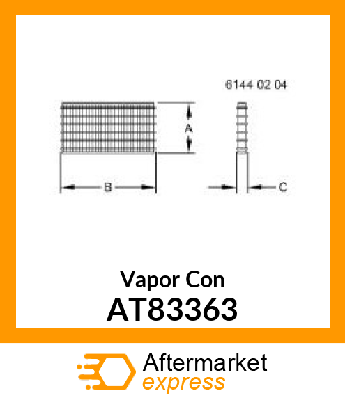 CONDENSER,VAPOR AT83363