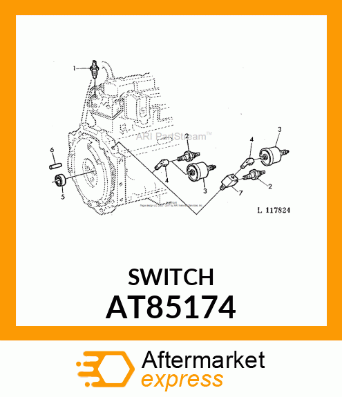 SWITCH, PRESSURE AT85174