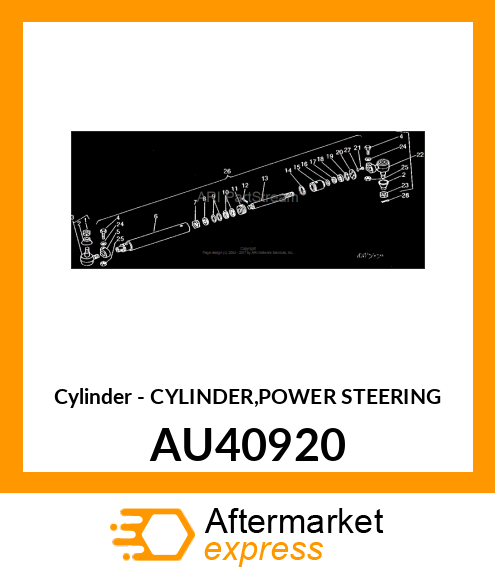 Cylinder - CYLINDER,POWER STEERING AU40920