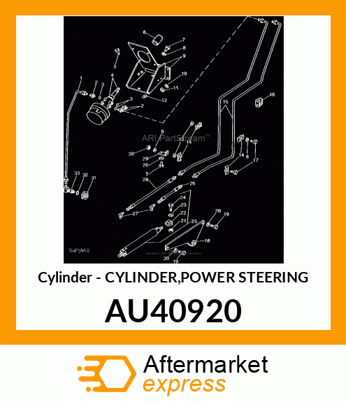 Cylinder - CYLINDER,POWER STEERING AU40920