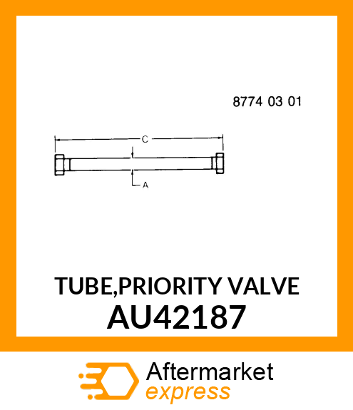 TUBE,PRIORITY VALVE AU42187