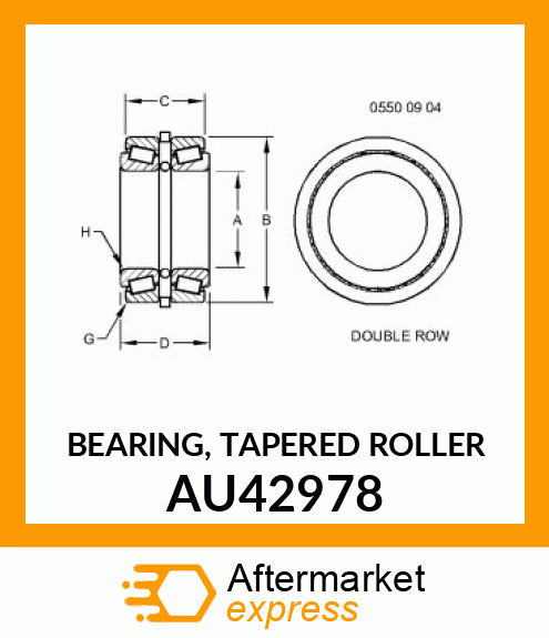 BEARING, TAPERED ROLLER AU42978
