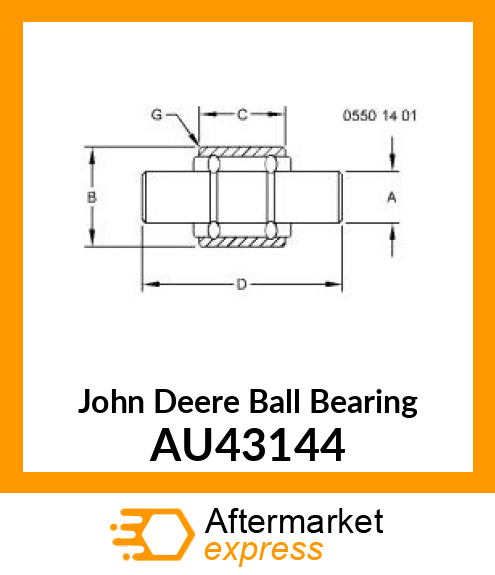 BEARING ,BALL AU43144