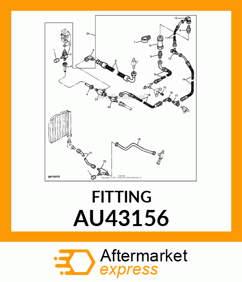 ELBOW,45 DEGREES SWIVEL AU43156