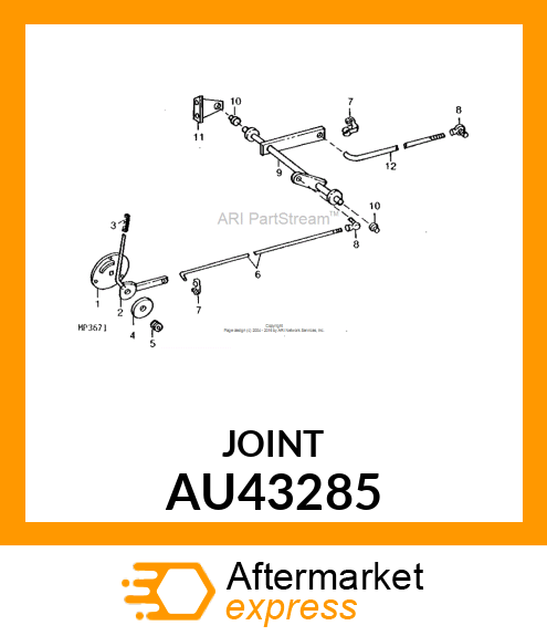 END, ROD SPHERICAL ROD END AU43285