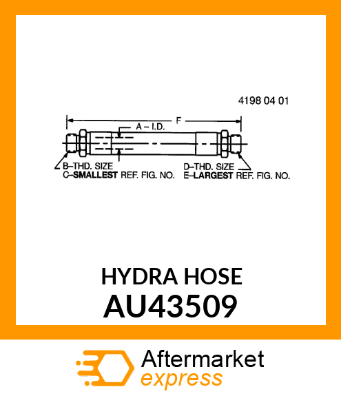 HOSE,HYDRAULIC AU43509