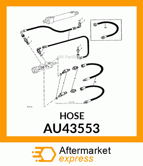 HOSE,HYDRAULIC AU43553