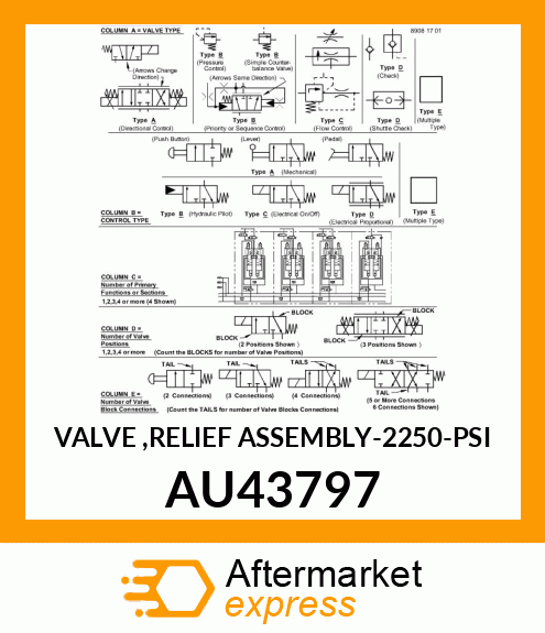 VALVE ,RELIEF ASSEMBLY AU43797