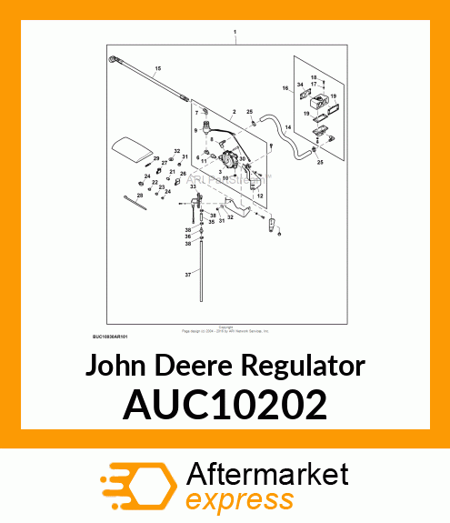 REGULATOR, PROPANE REGULATOR ASSY. AUC10202