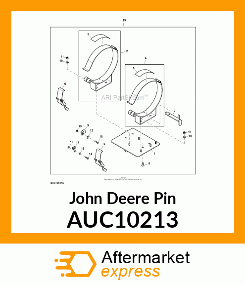 PIN, TANK LOCATOR PIN ASSEMBLY AUC10213