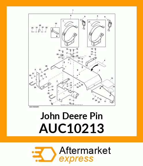 PIN, TANK LOCATOR PIN ASSEMBLY AUC10213