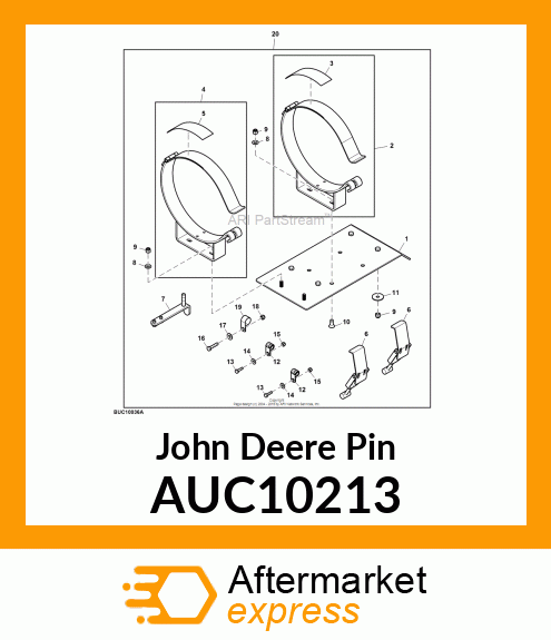 PIN, TANK LOCATOR PIN ASSEMBLY AUC10213