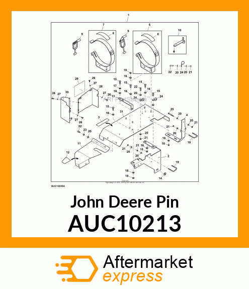 PIN, TANK LOCATOR PIN ASSEMBLY AUC10213