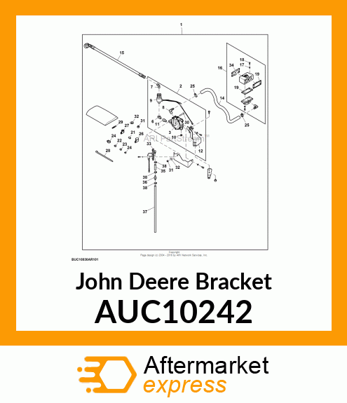 BRACKET, LPG REGULATOR TOP MOUNT BR AUC10242