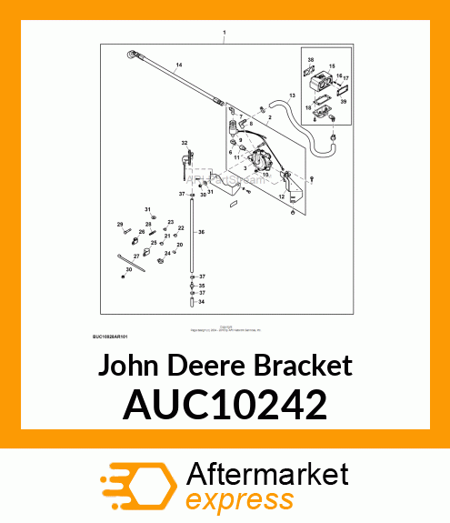 BRACKET, LPG REGULATOR TOP MOUNT BR AUC10242